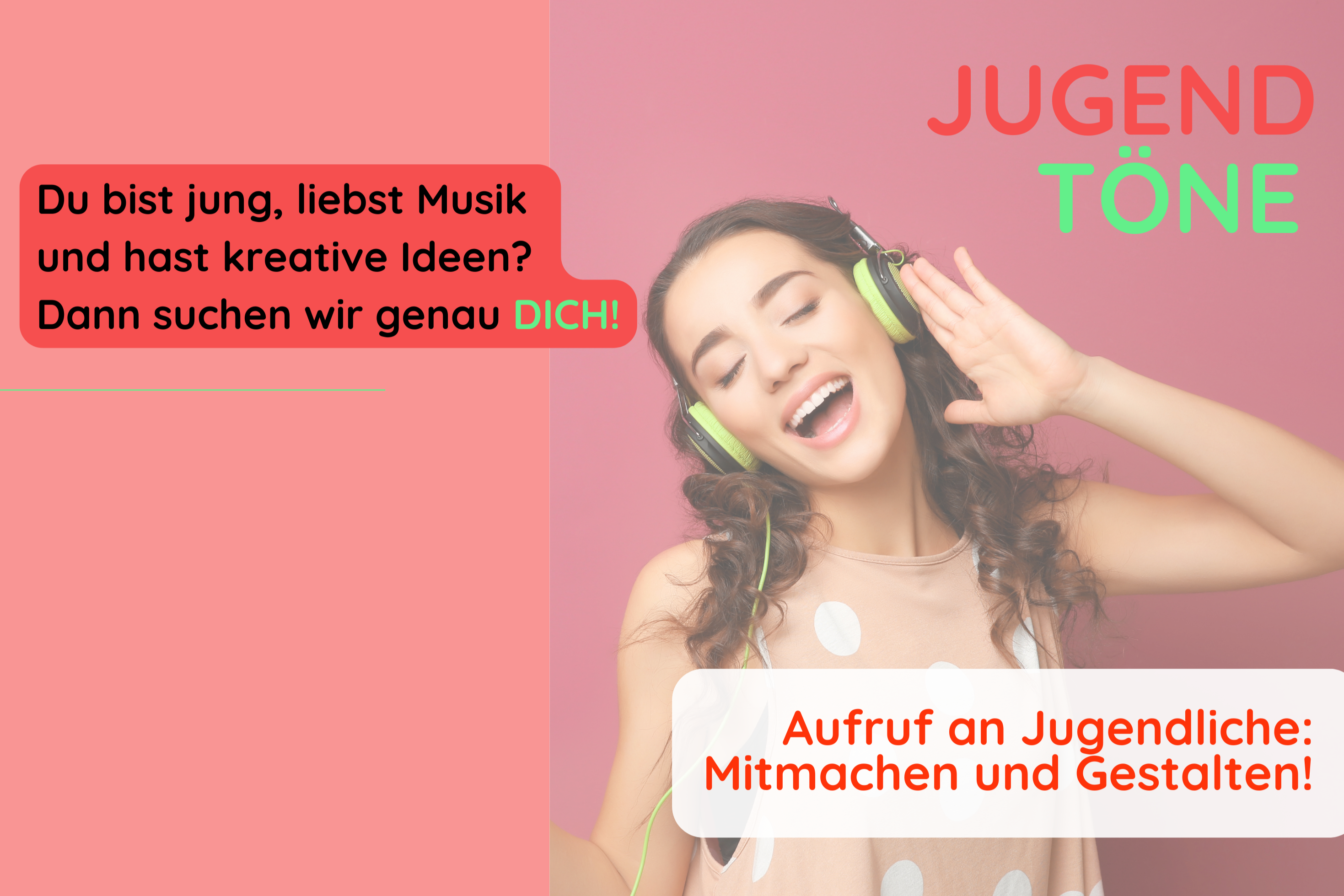 Aufruf an Jugendliche: Mitmachen und Gestalten!